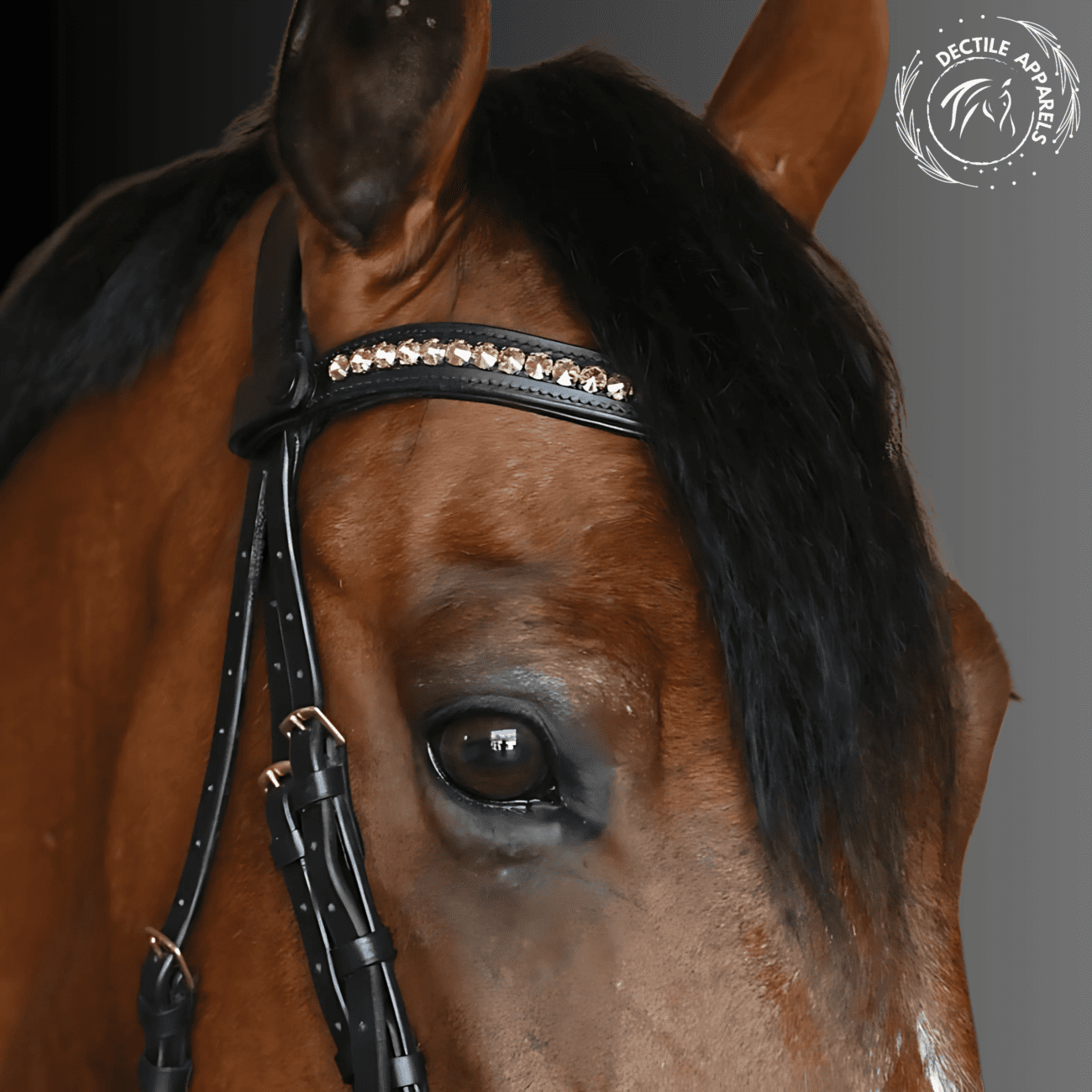 Elegance Crystal Patent Snaffle Bridle
