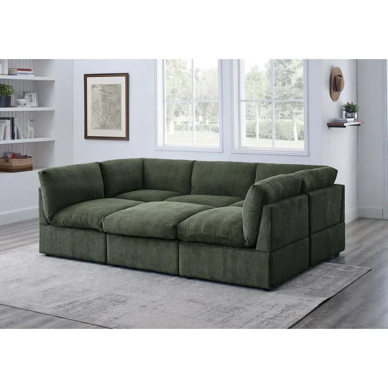 Priyen 98" Wide Symmetrical Modular Corner Sectional