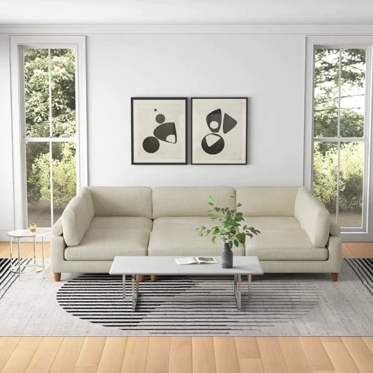 Espinosa 6 - Piece Corduroy Sectional