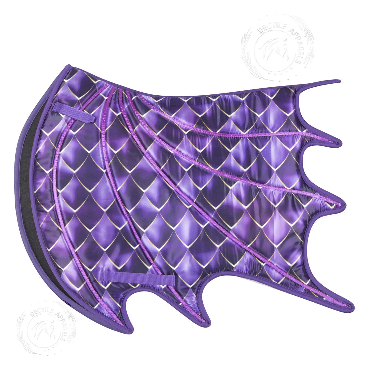 Purple & Gold Dragon Saddle Pad Set