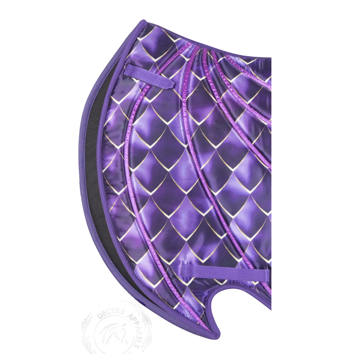 Purple & Gold Dragon Saddle Pad Set