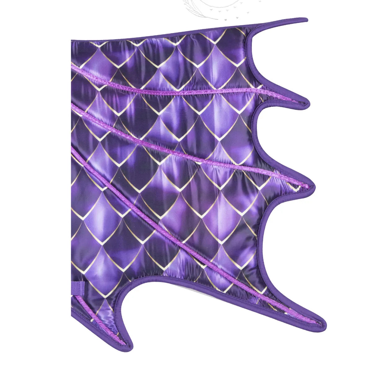 Purple & Gold Dragon Saddle Pad Set