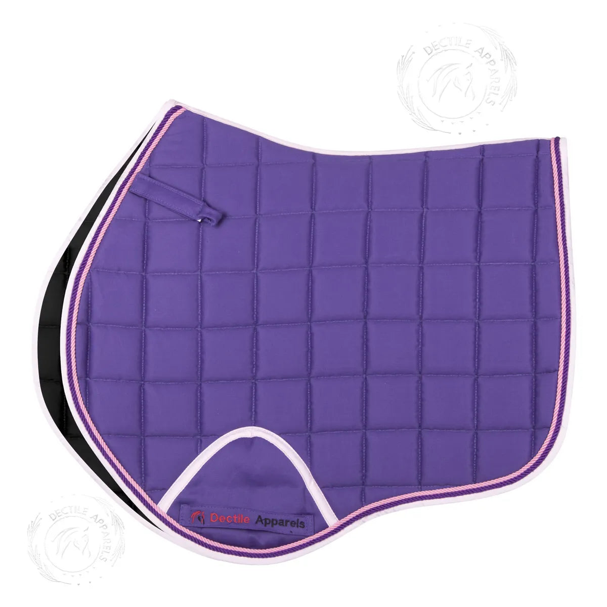 Purple English Western Saddle Pad Set