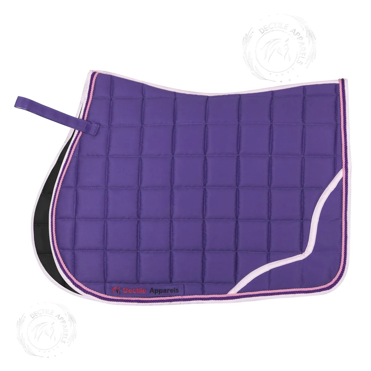 Purple English Western Saddle Pad Set