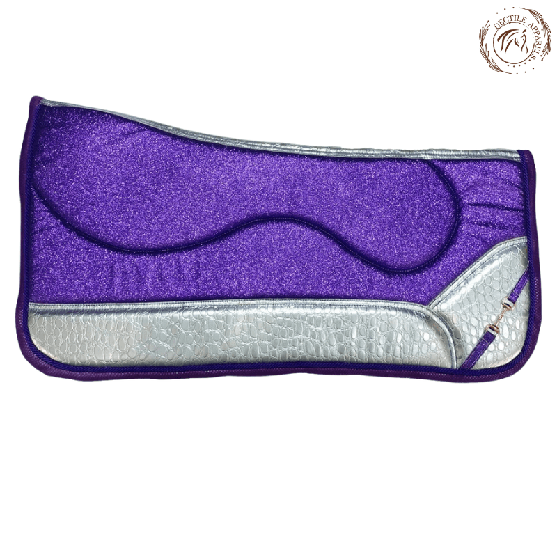 Purple Glitter Western Saddle Pad Set