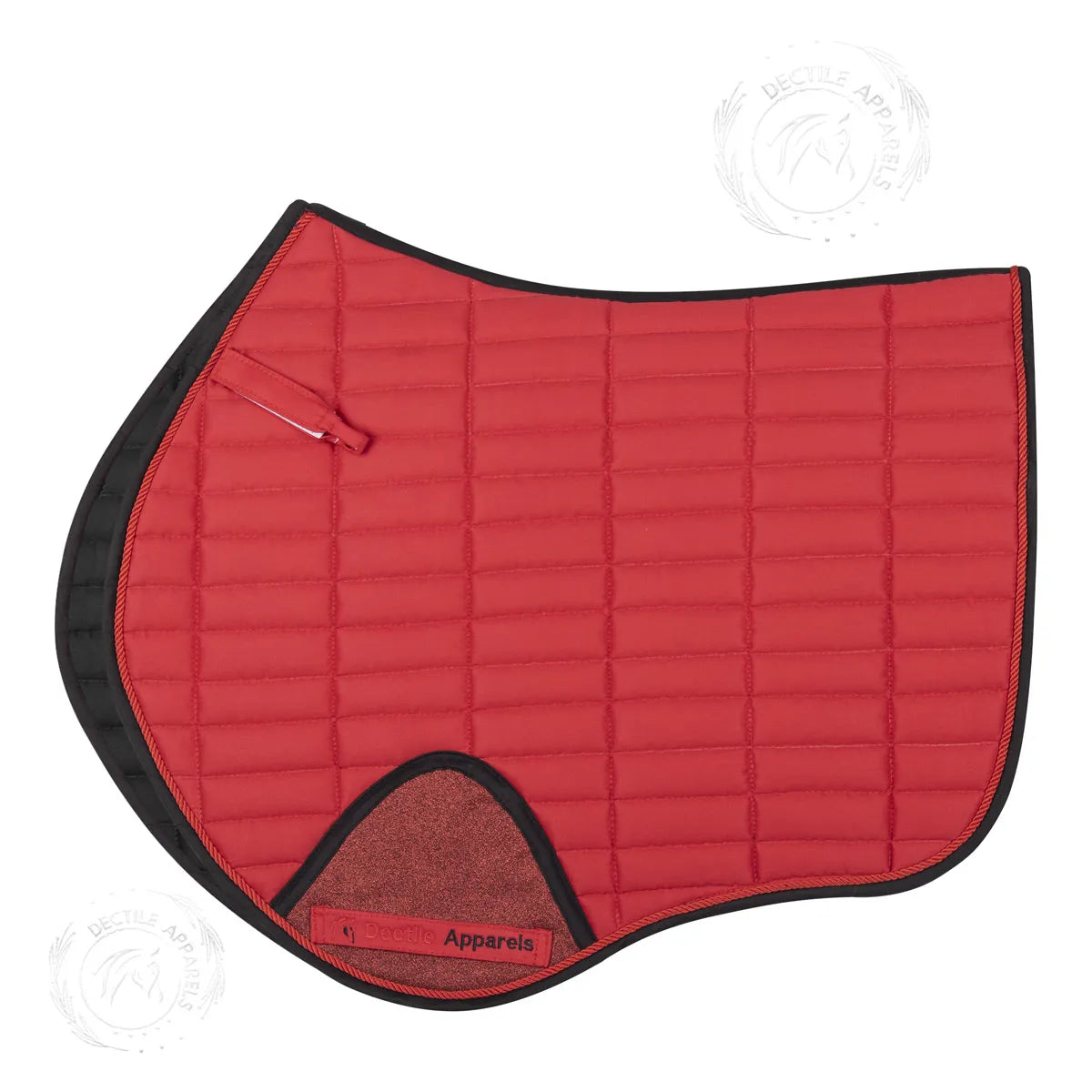 Red English Saddle Pad Set Stylish & Comfortable