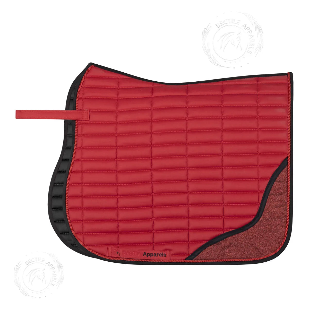 Red English Saddle Pad Set Stylish & Comfortable