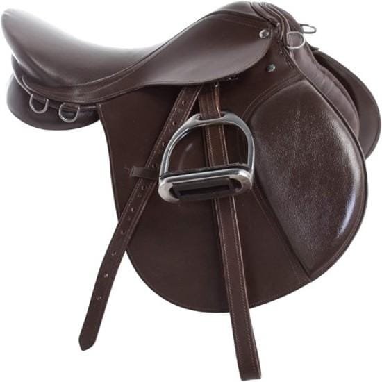 Brown Leather English Saddle