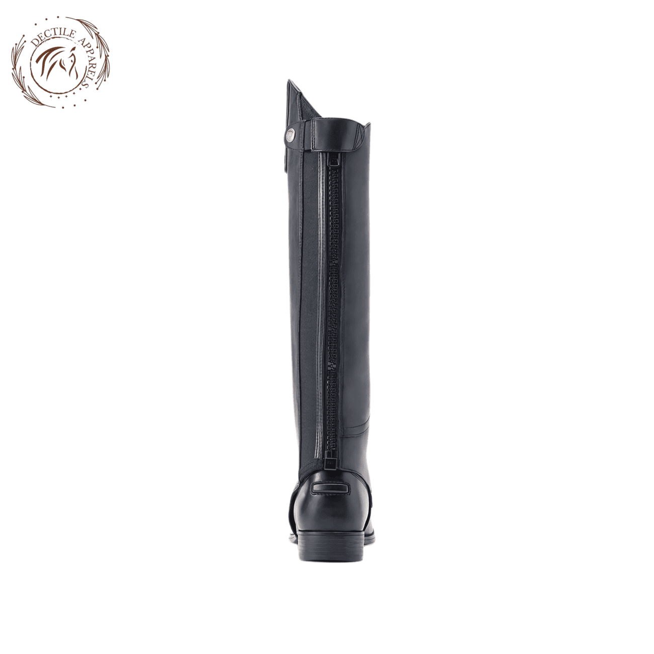 Black Leather Contoured Half Chaps