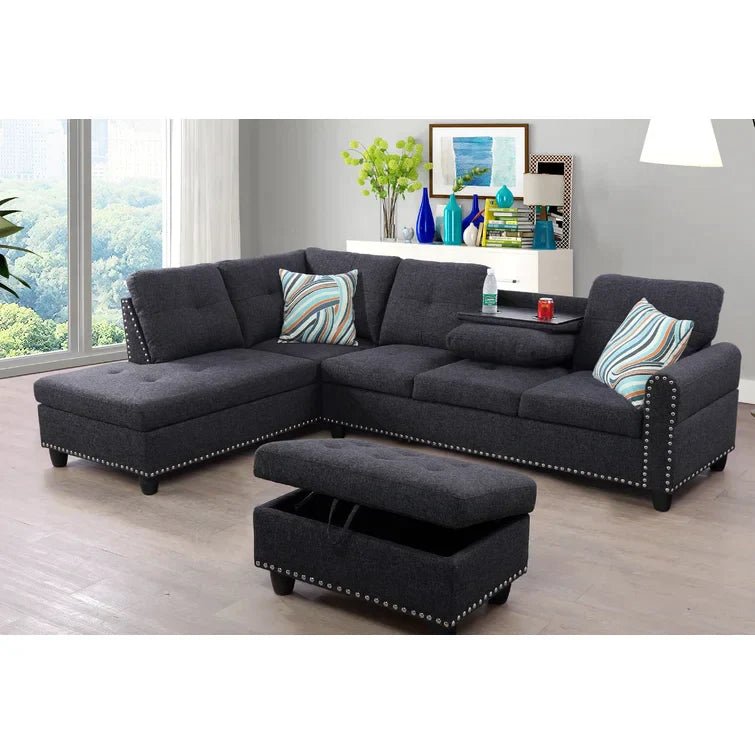 Sciortino 3 - Piece Upholstered Sectional