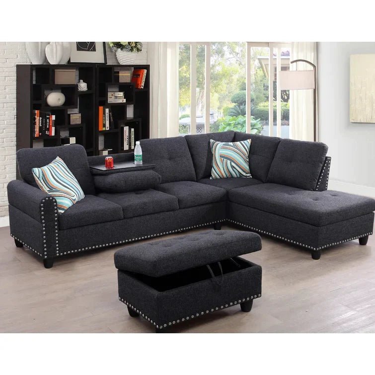 Sciortino 3 - Piece Upholstered Sectional