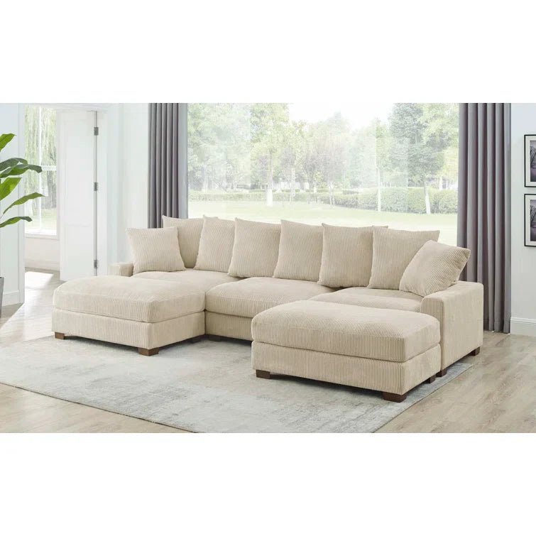 Ashira 5 - Piece Corduroy Sectional