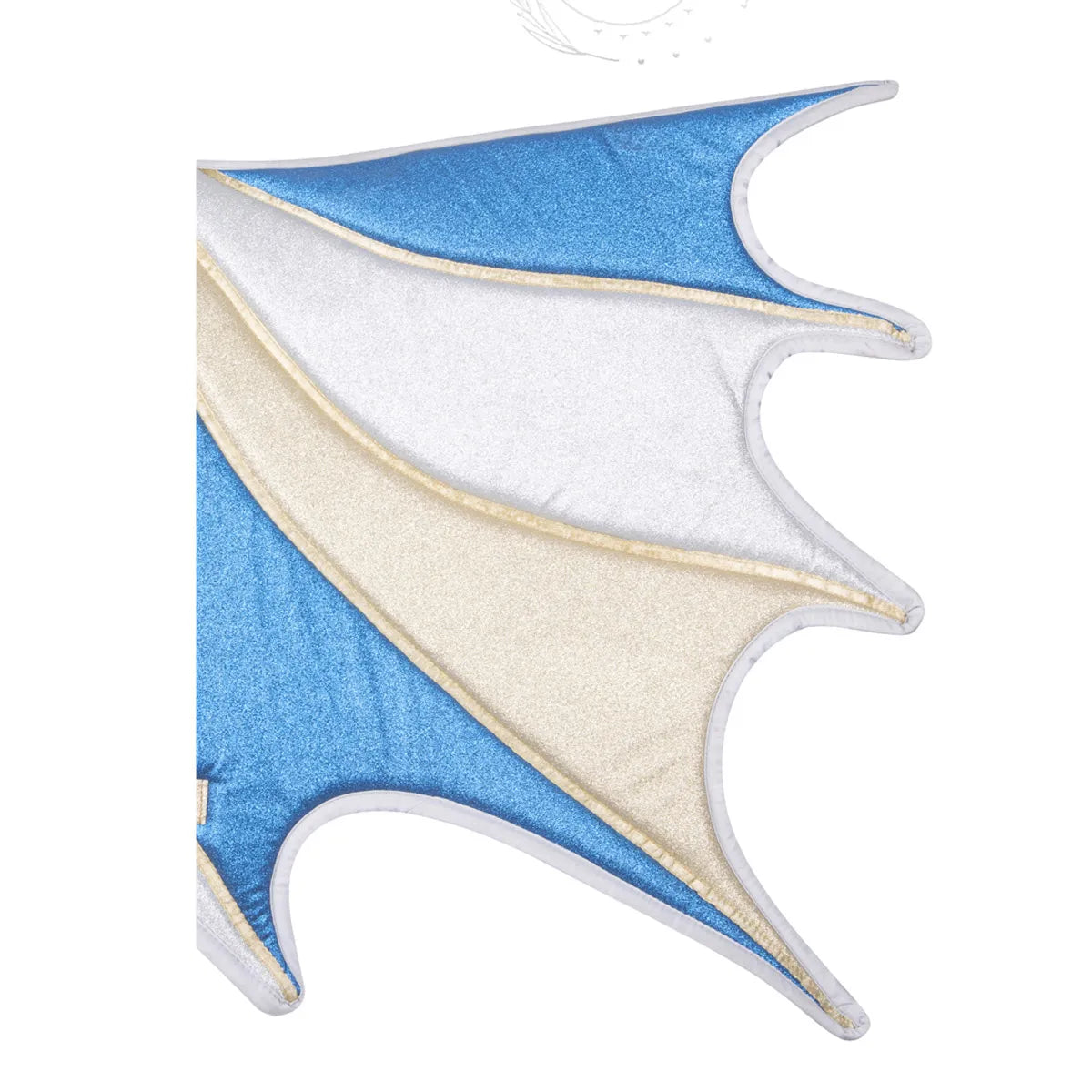 Blue & Gold Glitter Dragon Saddle Pad