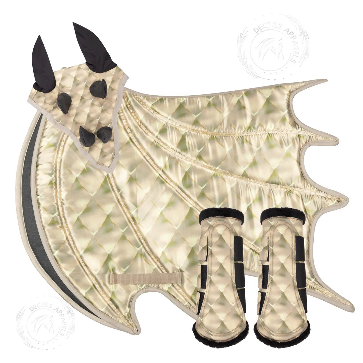 Off-White Dragon Saddle Pad Set