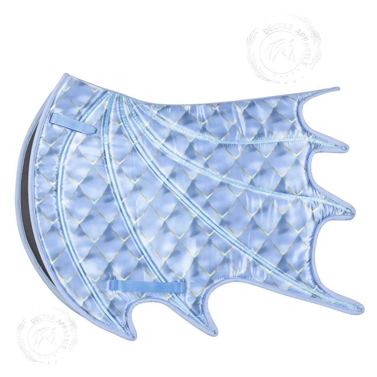 Light Blue Dragon Saddle Pad Set