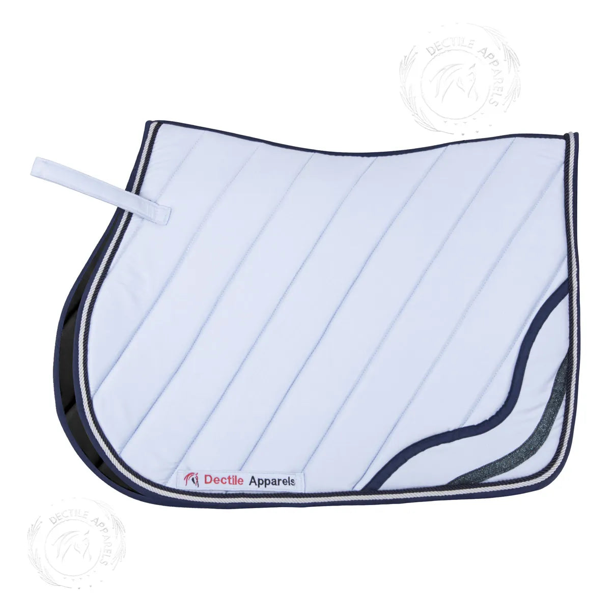Sky Blue English Saddle Pad Set for Comfort & Style
