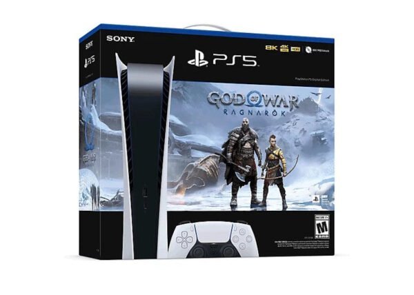 Sony PS5 Digital Edition God of War Ragnarök Bundle – Next-Gen Gaming Console (US Plug) 1000033246