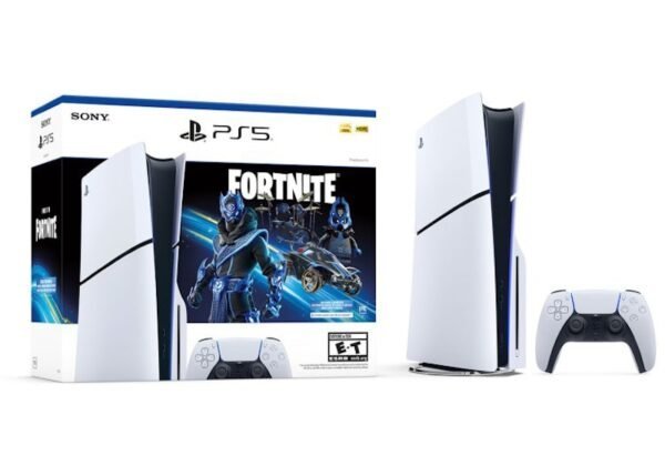 Sony PS5 Slim Ultra HD Blu-ray Fortnite Cobalt Star Console Bundle – EU Plug