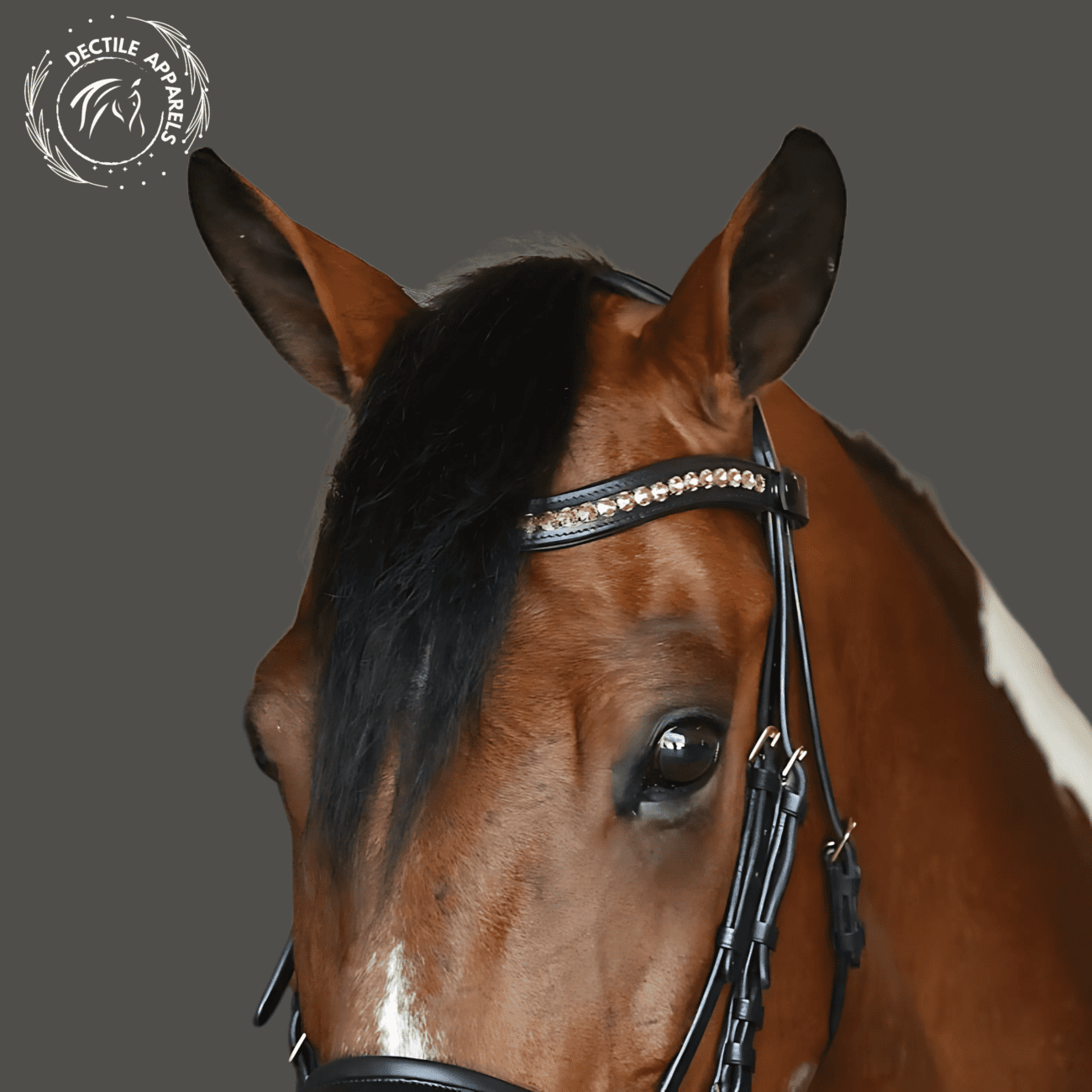 Elegance Crystal Patent Snaffle Bridle