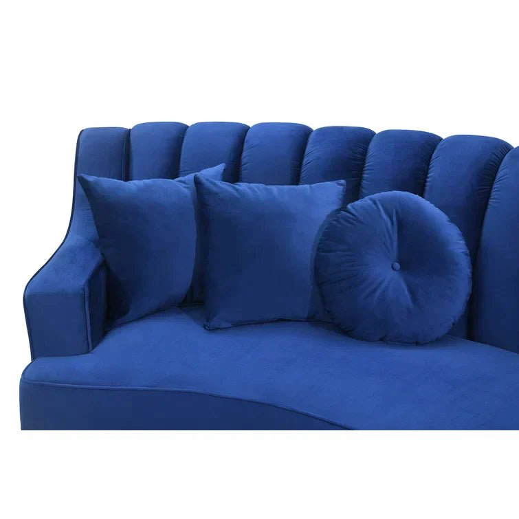 Steubenville 141.34" Wide Velvet Modular Sectional