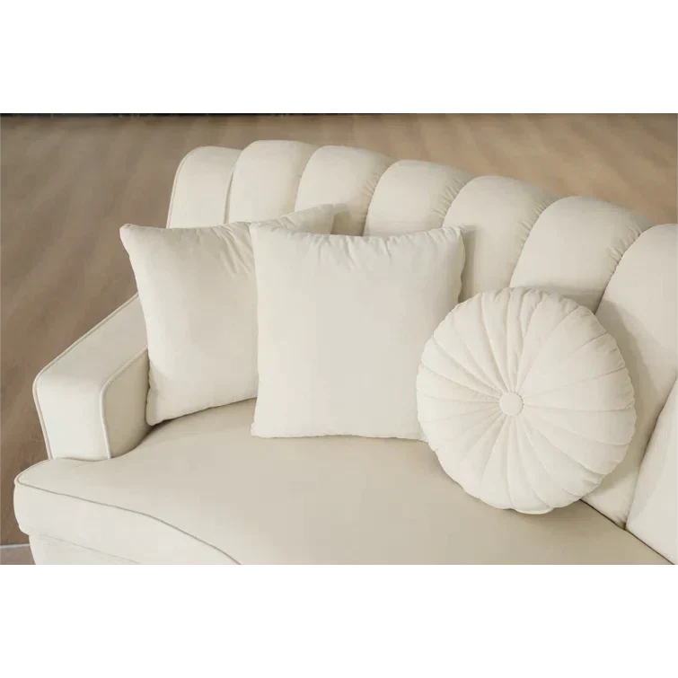 Steubenville 141.34" Wide Velvet Modular Sectional