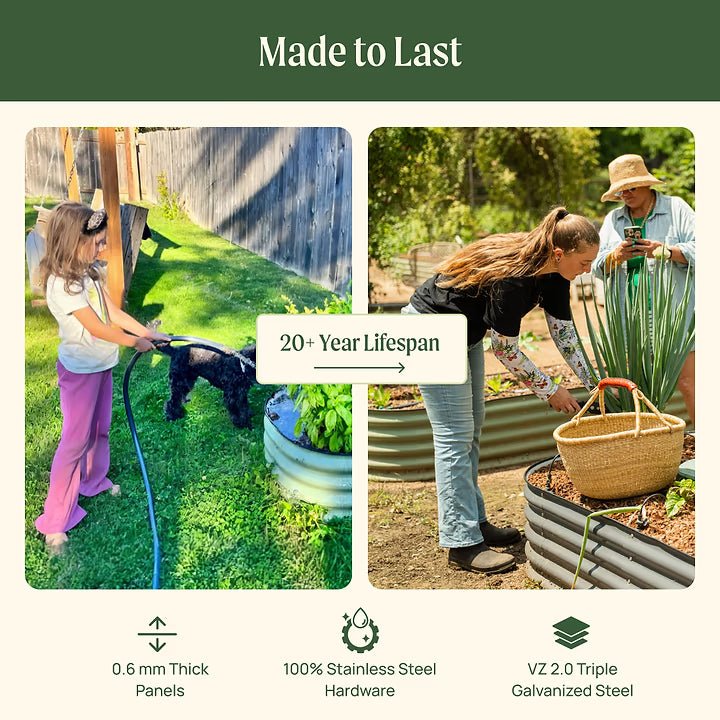 Tall X In 1 Giant Modular Metal Raised Garden Bed Kit