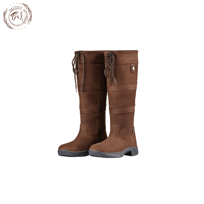 Brown Leather Long Boots