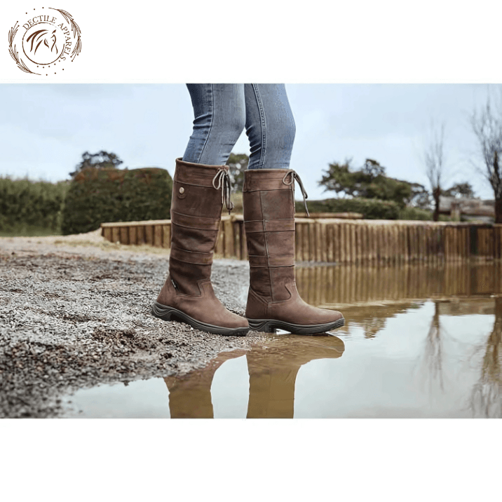Brown Leather Long Boots
