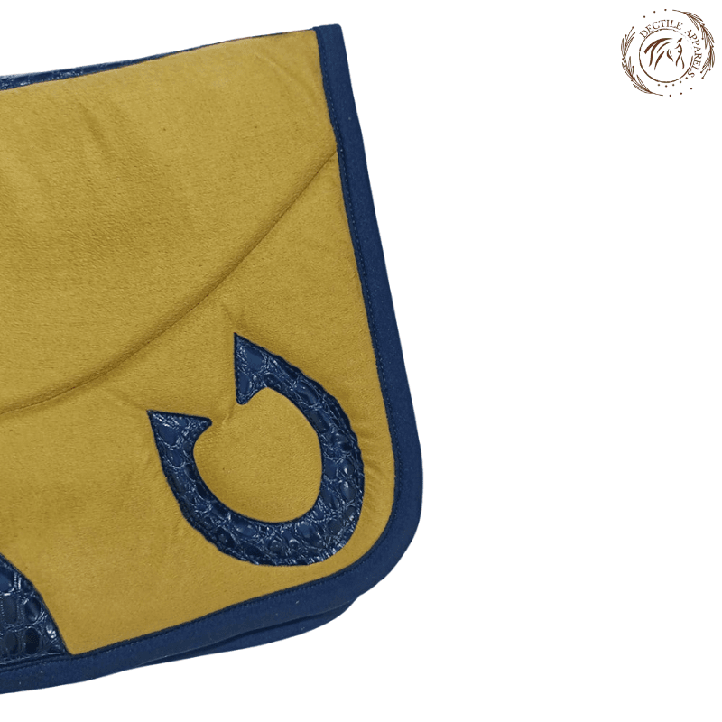 Mustard Croc Western horse Saddle Pad