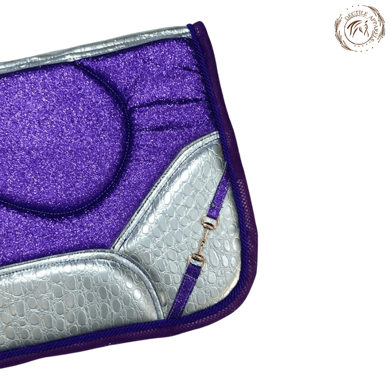 Purple Glitter Western Saddle Pad Set