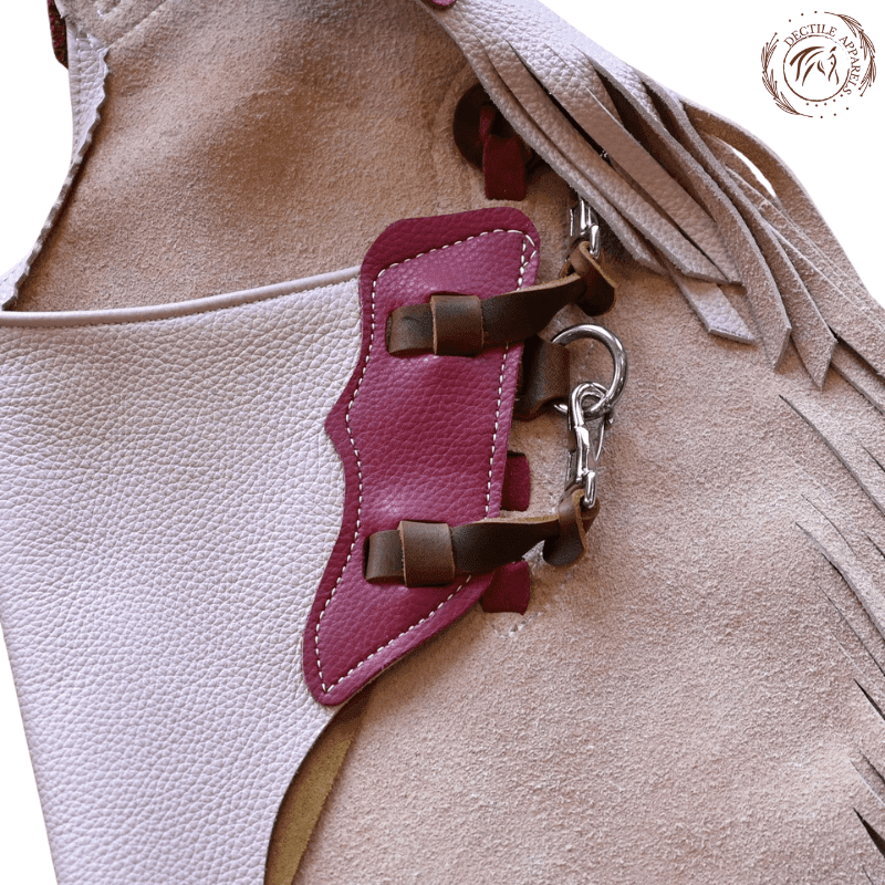 Light Pink Leather Chink Chaps