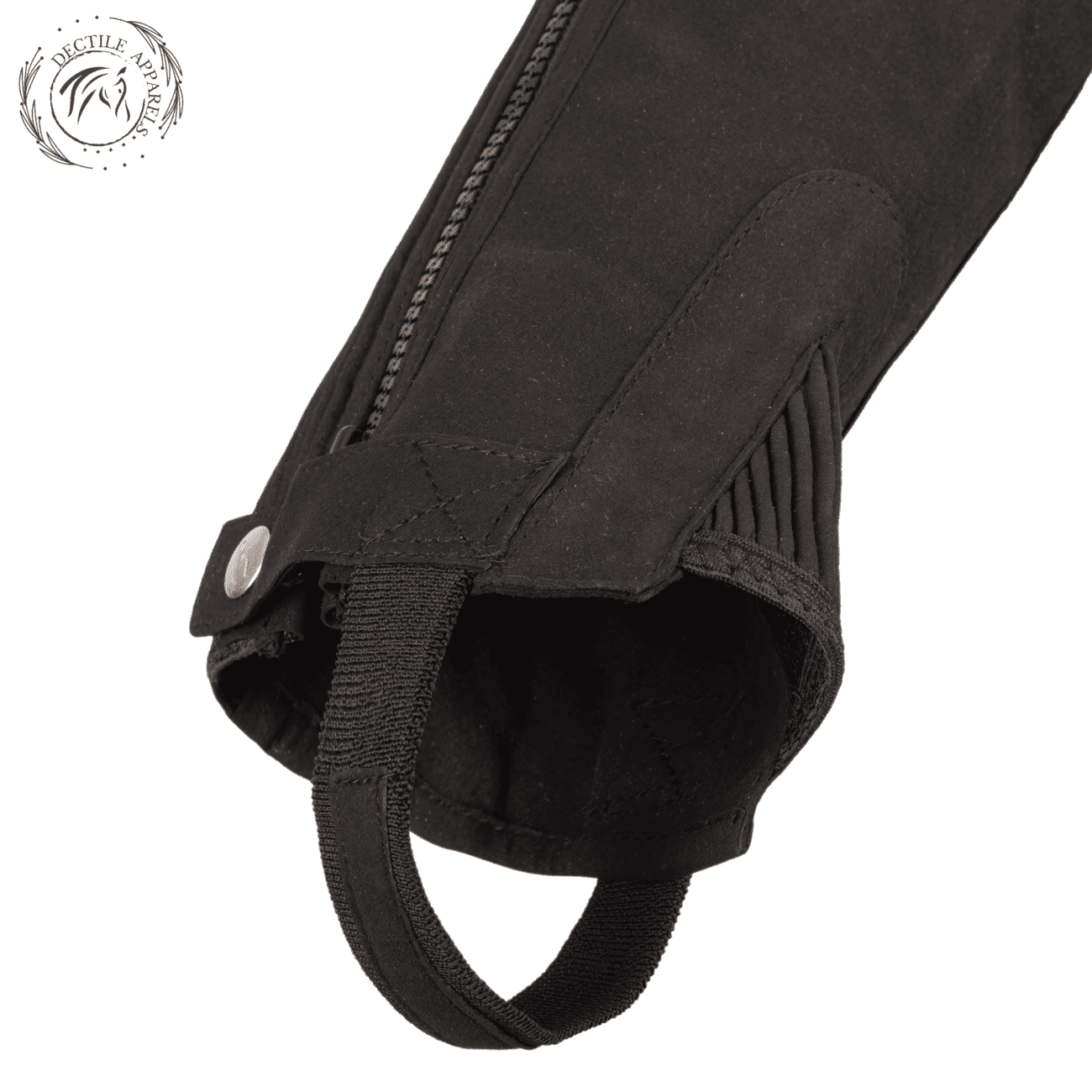 Suede Leather Ribbed Amara Half Chaps