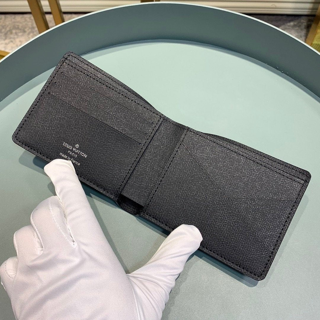 Louis Vuitton Monogram Wallet 12cm Black