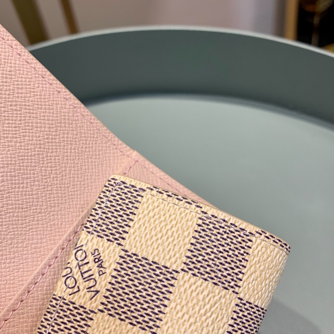 Louis Vuitton Damier Wallet 10cm Pink