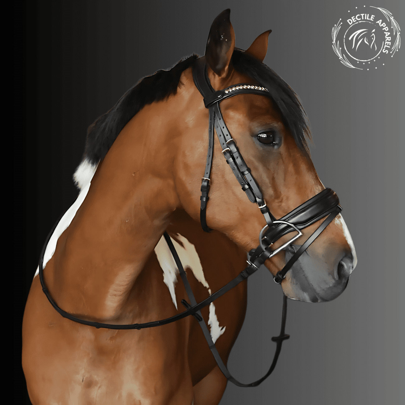 Elegance Crystal Patent Snaffle Bridle