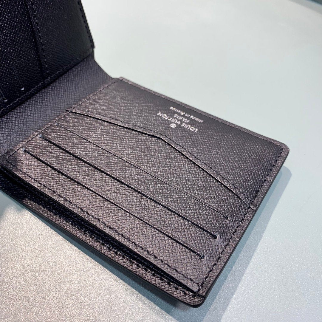 Louis Vuitton Monogram Wallet 12cm Black