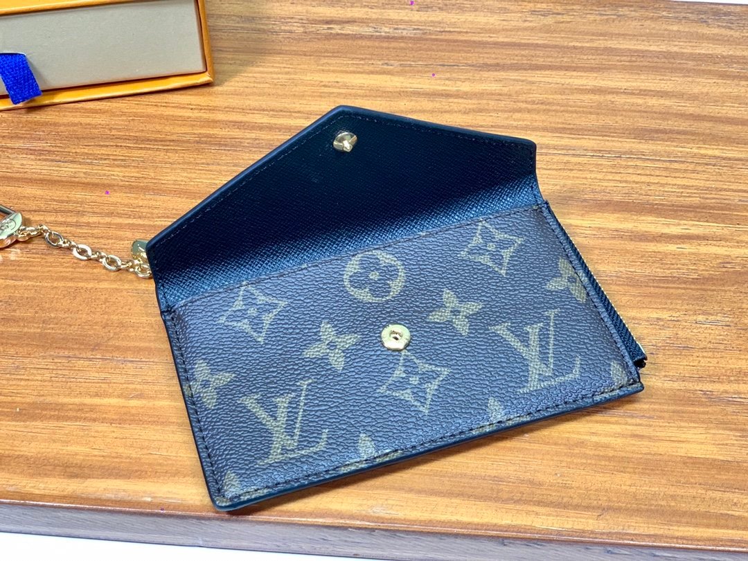 Louis Vuitton Recto Verso Monogram Wallet 13cm Black