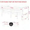 1 in. L x 31 in. W Large Cedar Wood Raised Garden Bed Outdoor with Legs and Liner