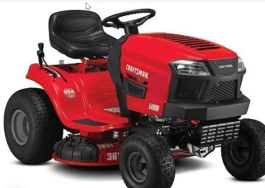 CRAFTSMAN T100 36-Inch Riding Mower with 11.5 HP Engine – Compact Lawn Tractor