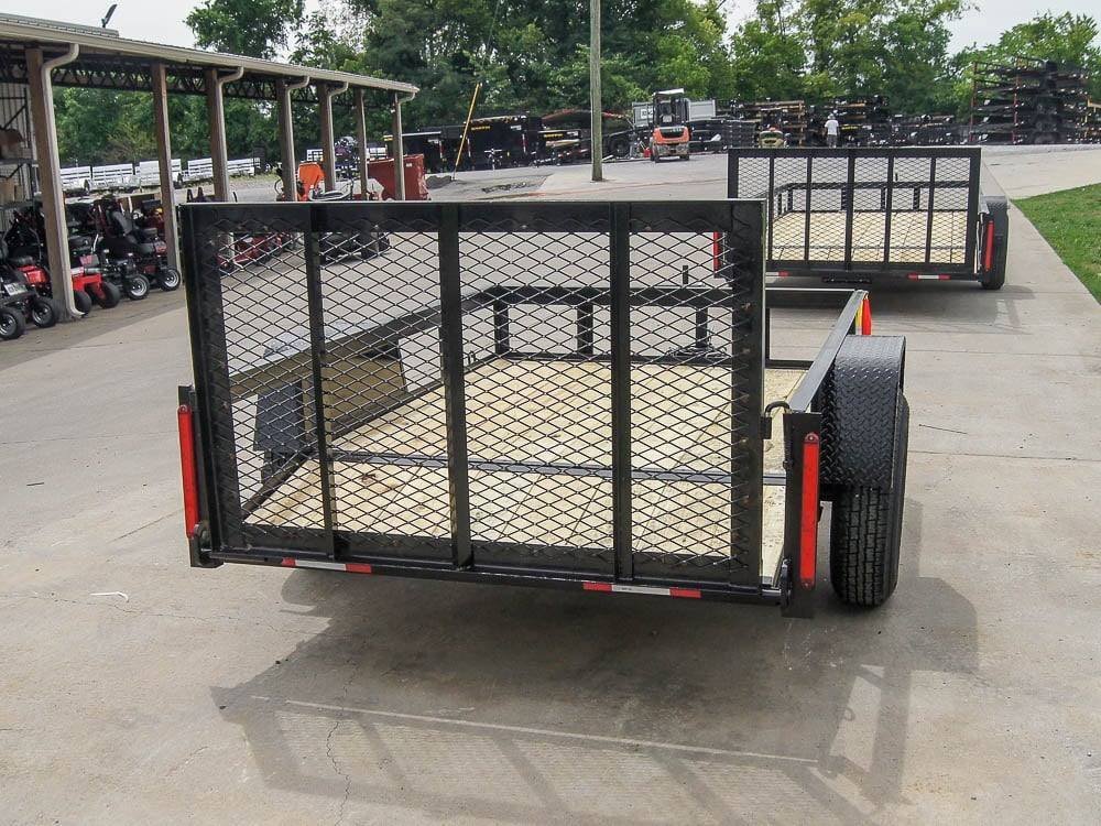 5x8 Dovetail Utility Trailer – Powder-Coated Steel Frame, 3,500 lb Single Axle