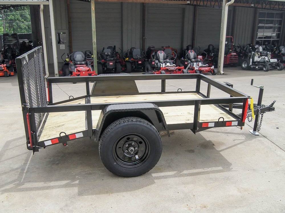 5x8 Dovetail Utility Trailer – Powder-Coated Steel Frame, 3,500 lb Single Axle