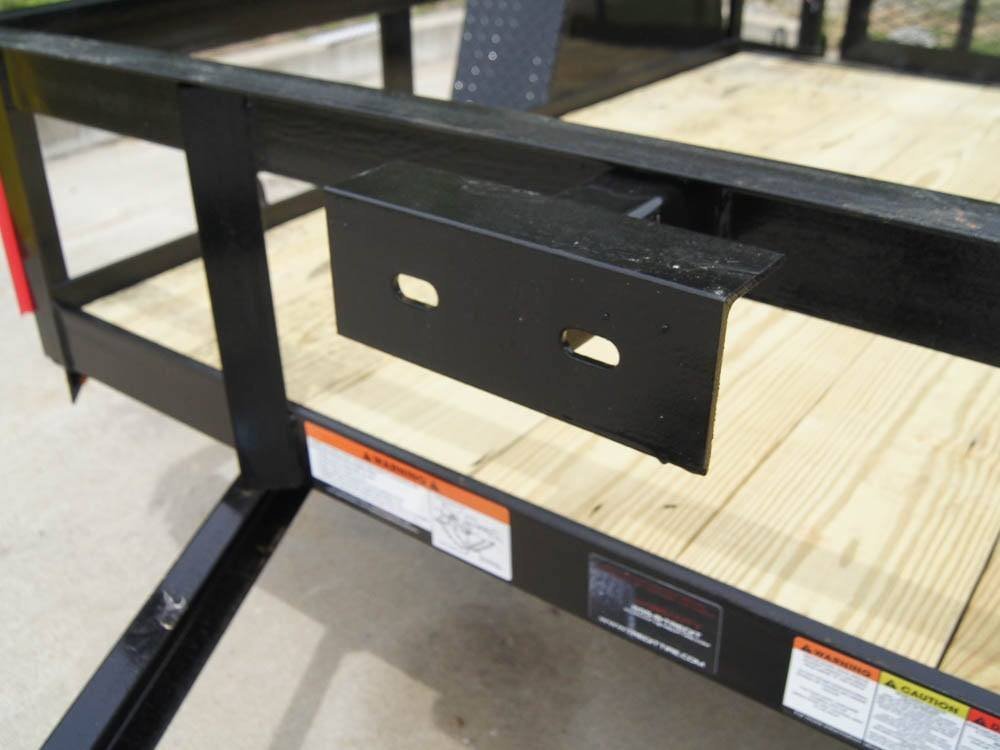 5x8 Dovetail Utility Trailer – Powder-Coated Steel Frame, 3,500 lb Single Axle