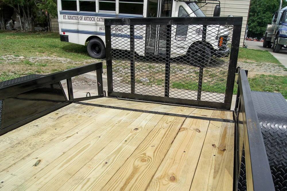 5x8 Dovetail Utility Trailer – Powder-Coated Steel Frame, 3,500 lb Single Axle
