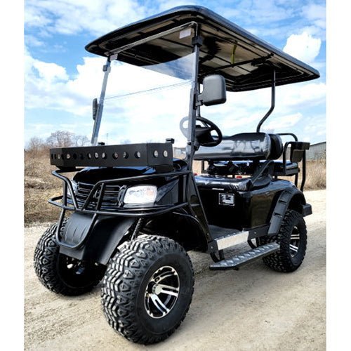 Brand New 48v Electric Golf Cart Lifted &amp; Loaded eMACHINE – Black