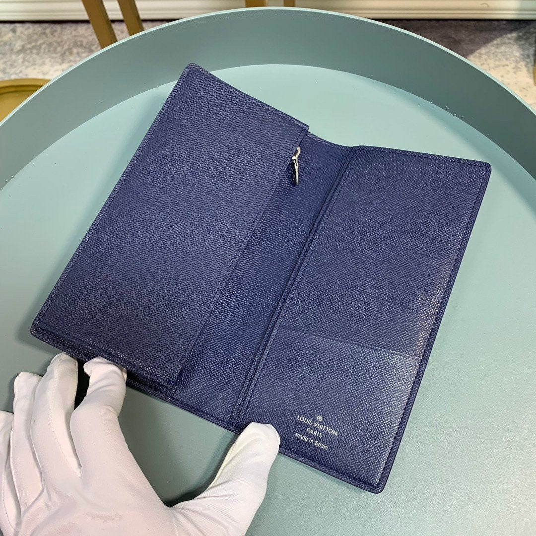Louis Vuitton Monogram Wallet 10cm Blue