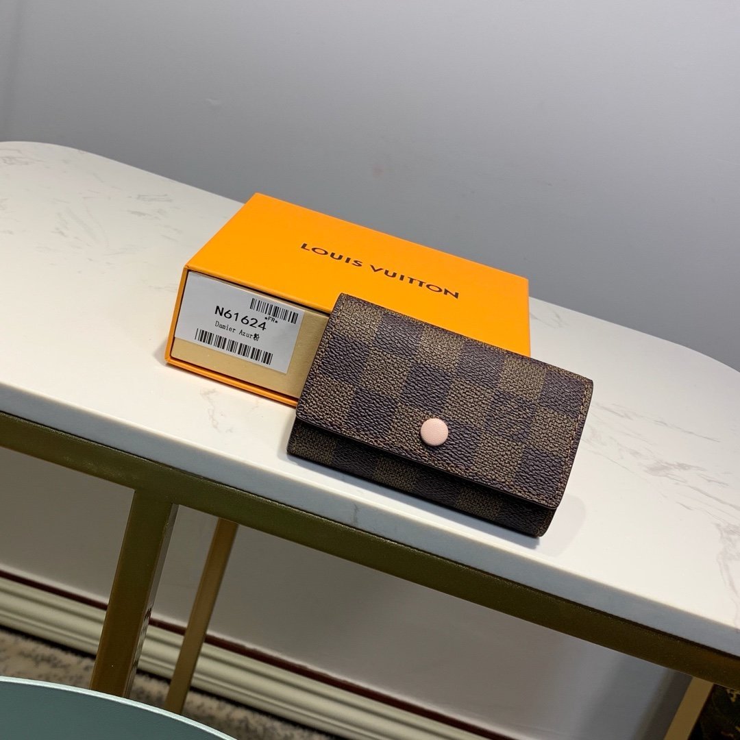 Louis Vuitton Damier Wallet 10cm Brown
