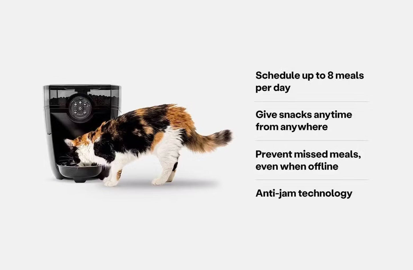 Smart Automatic Pet Feeder with App Control & Portion Scheduling