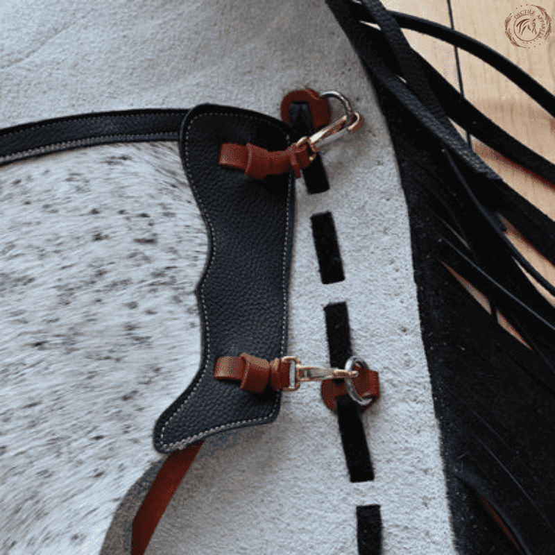 Rodeo Chaps With White and Black Leather