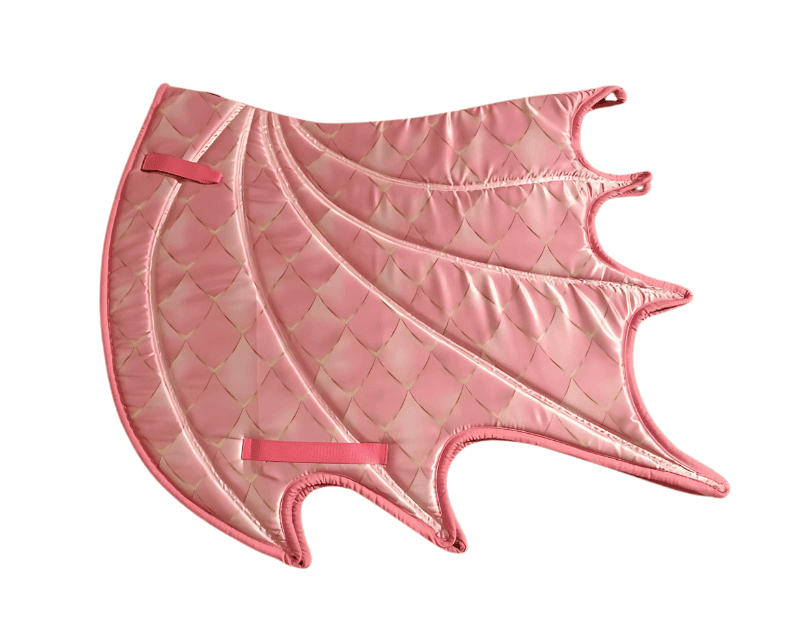 Pink Dragon Wing Saddle Pad Set