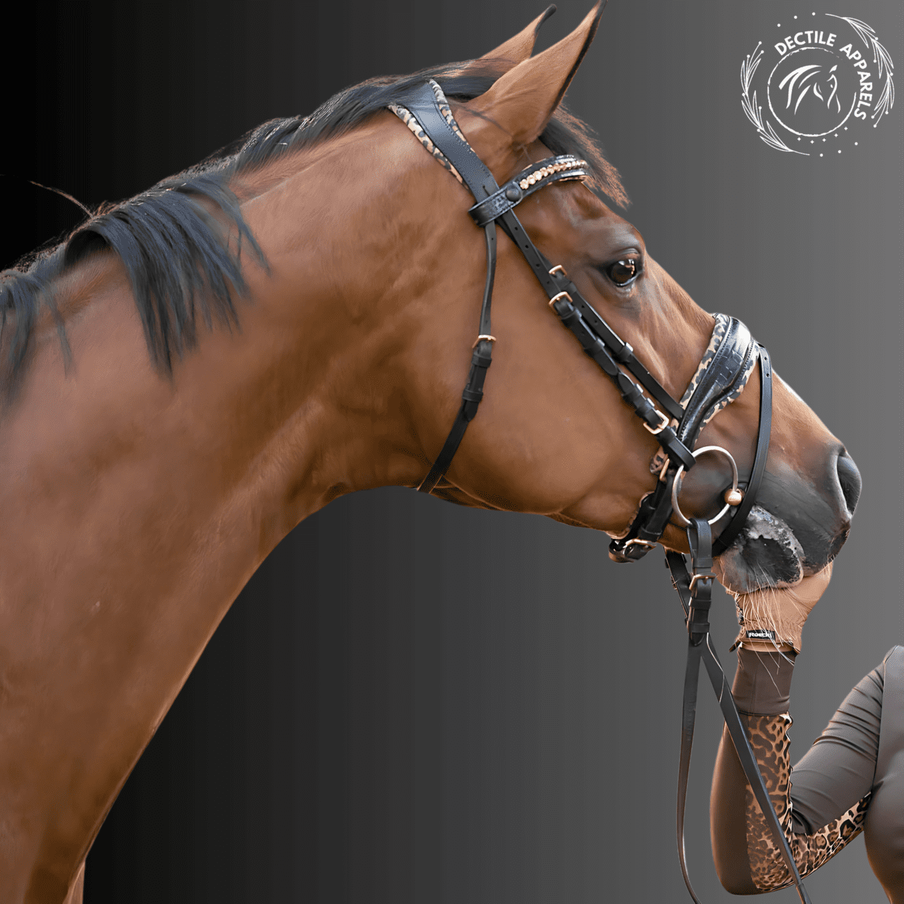 Elite Black Crystal Patent Bridle